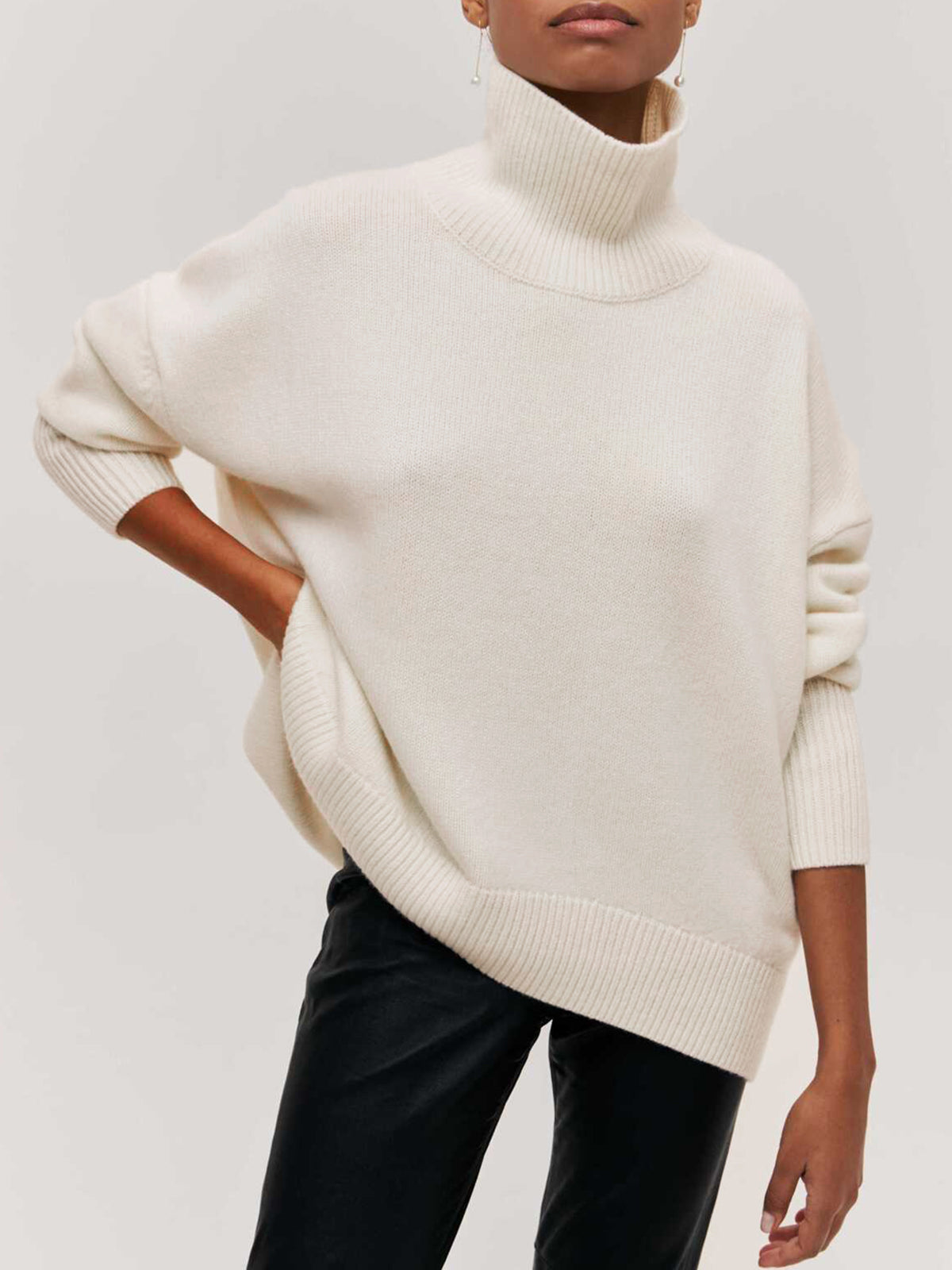 Cloudless Sky Turtleneck Oversized Sweater