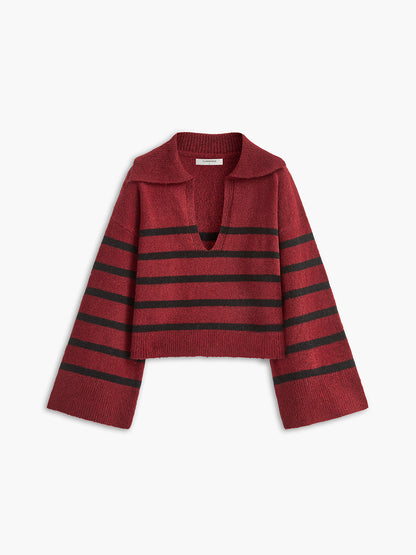 Oversize Striped Pullover Sweater