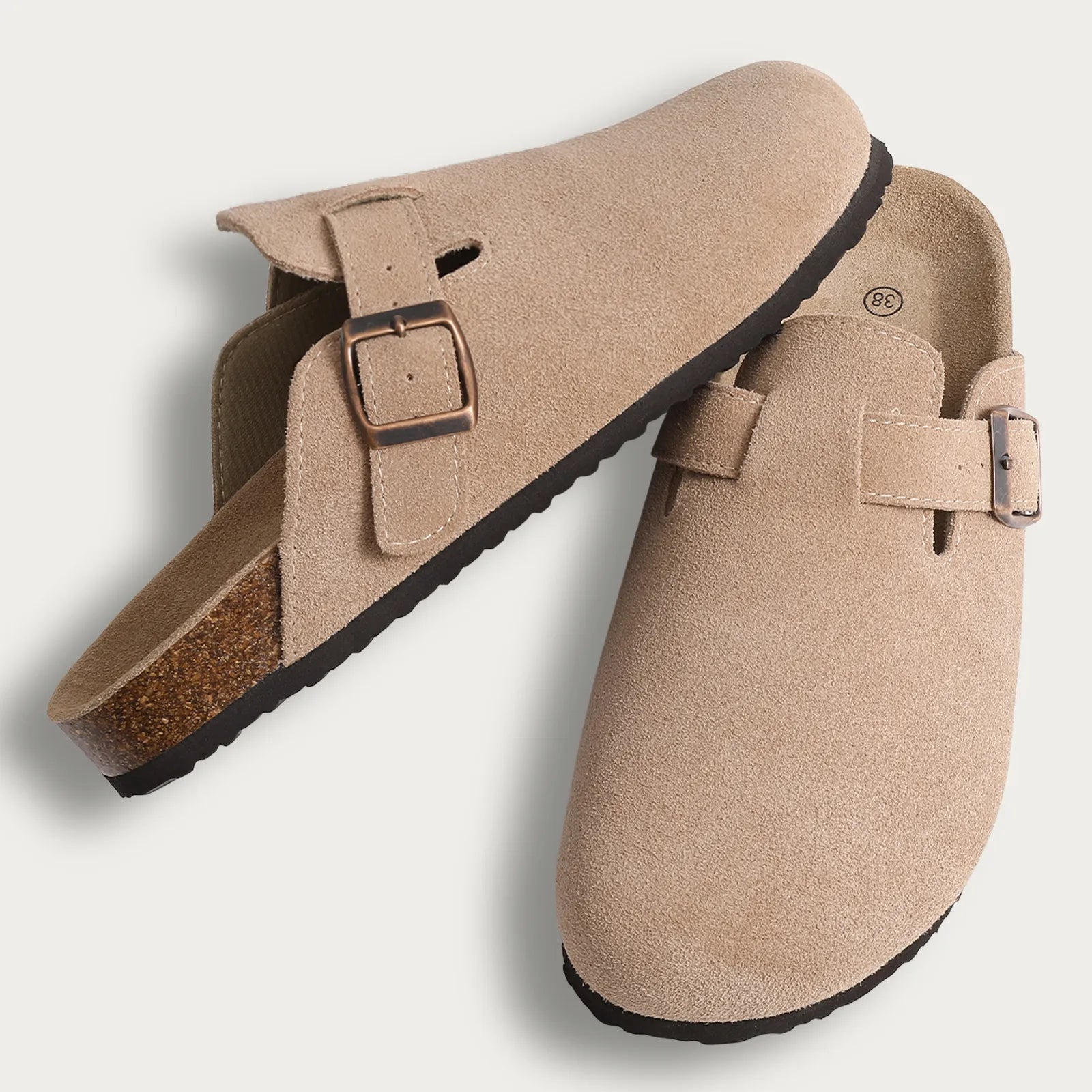 NOBA Suede Clogs