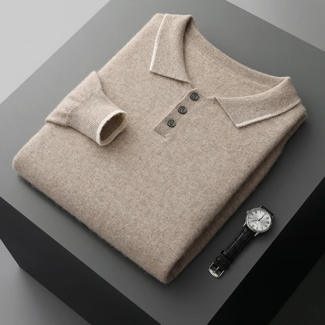 100% CASHMERE POLO