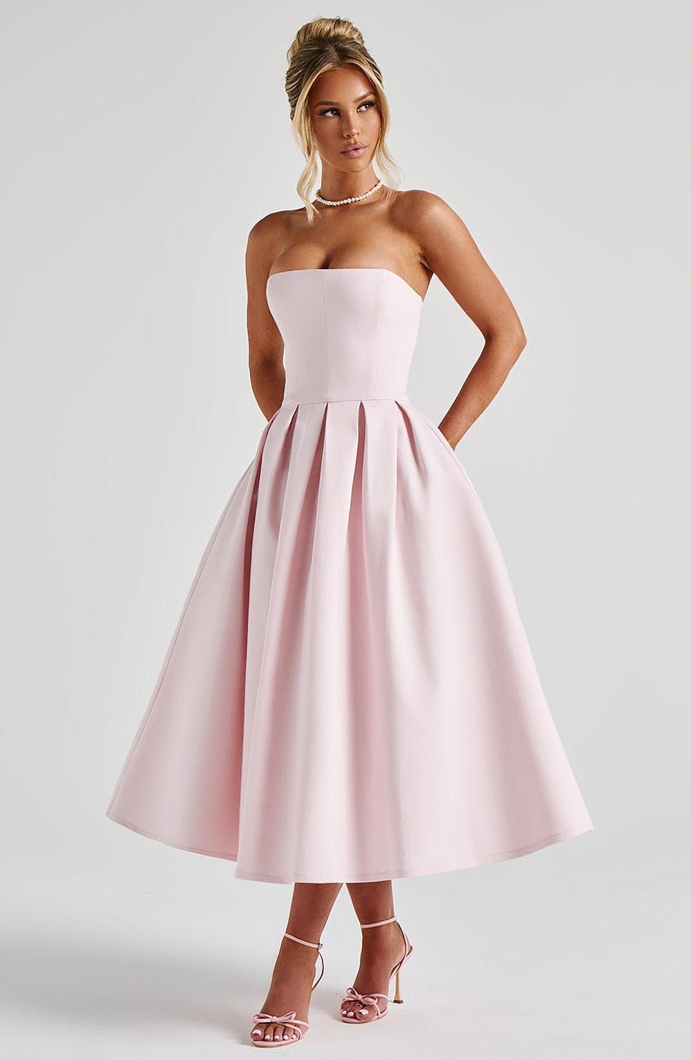 Edith Midi Dress - Blush