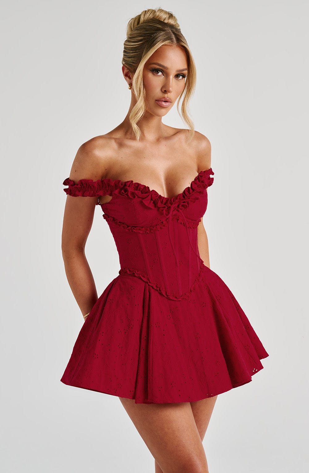 Elva Playsuit - Red