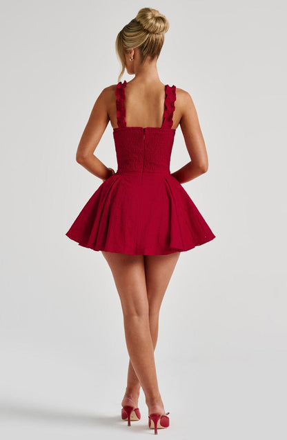 Elva Playsuit - Red