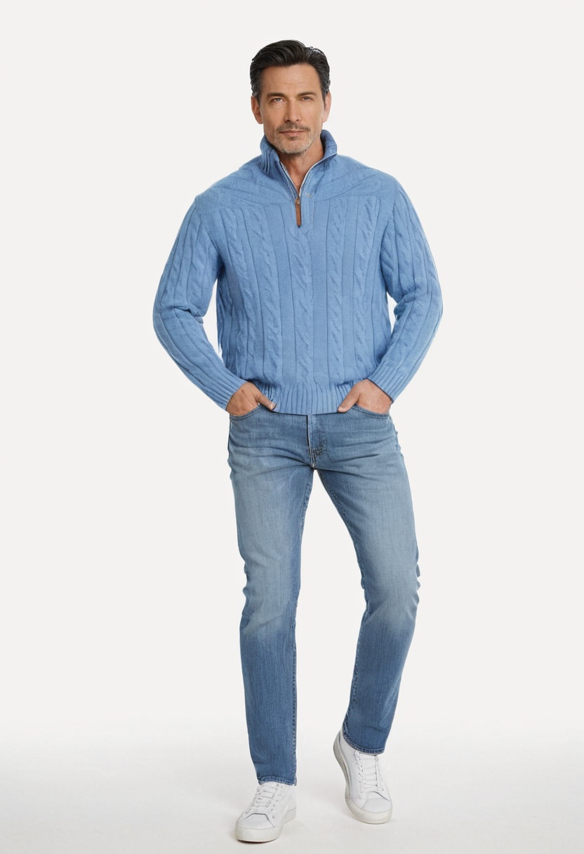 Betly - Sweater Light Blue - BILLIONAIRE