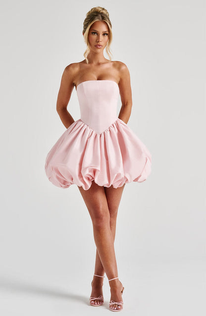 Lotus Mini Dress - Blush