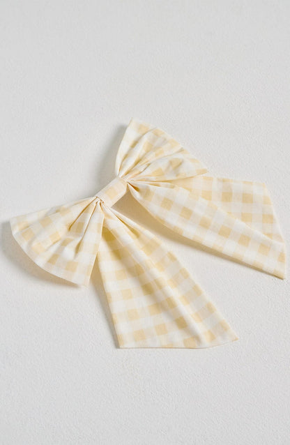 Mitzi Bow - Lemon Gingham