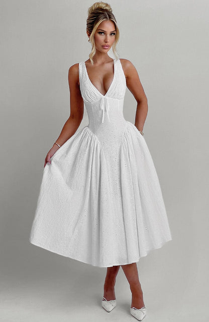 Monroe Midi Dress - Ivory