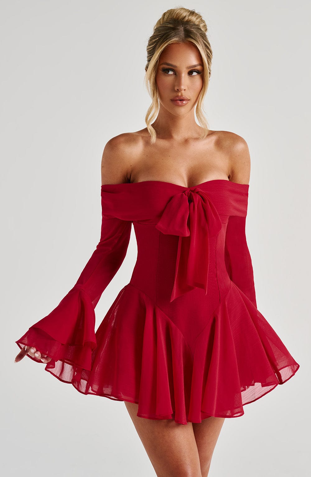 Nerissa Playsuit - Red