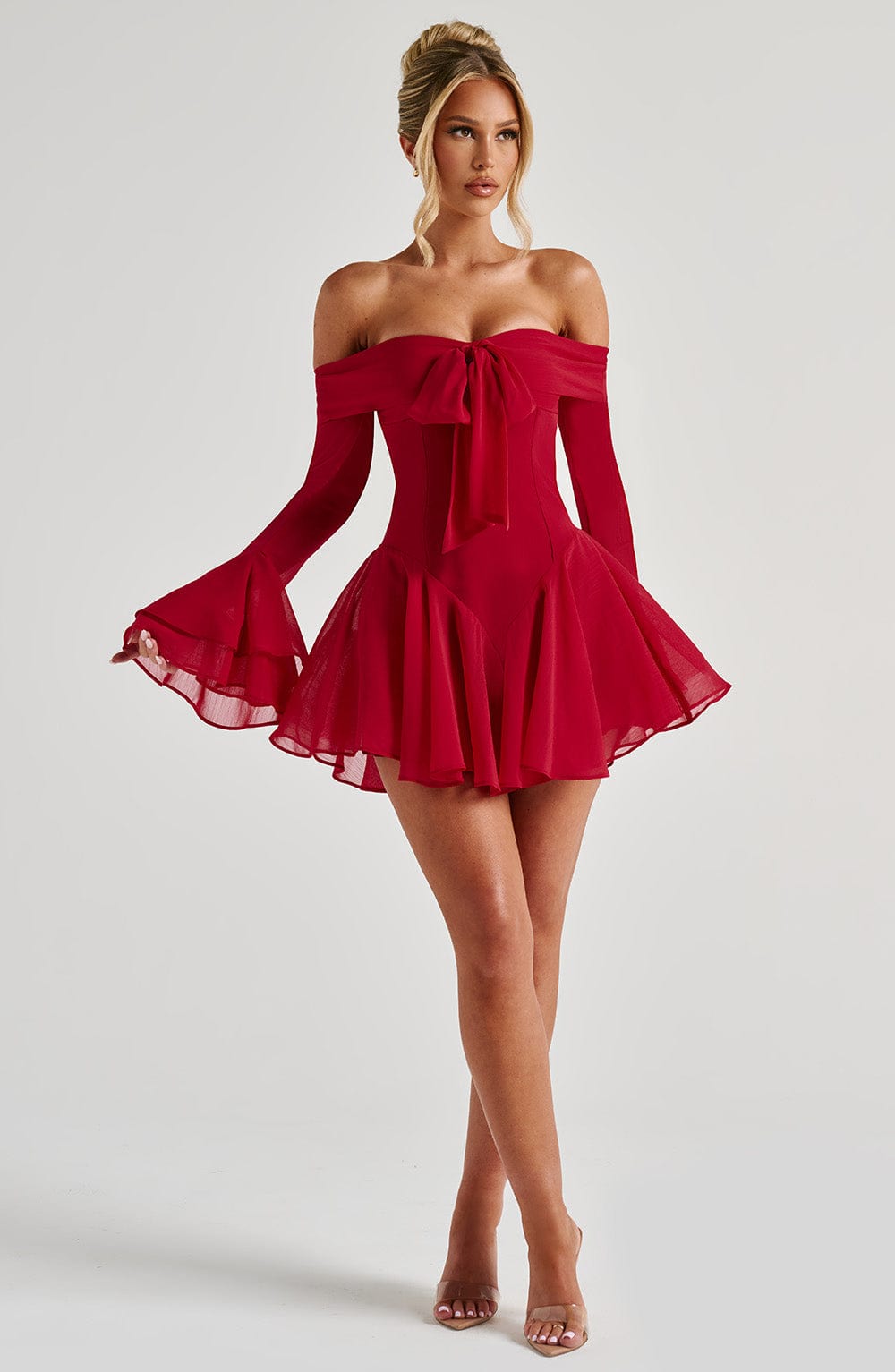 Nerissa Playsuit - Red