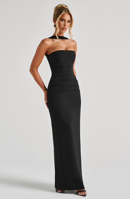 Yulia Maxi Dress - Black